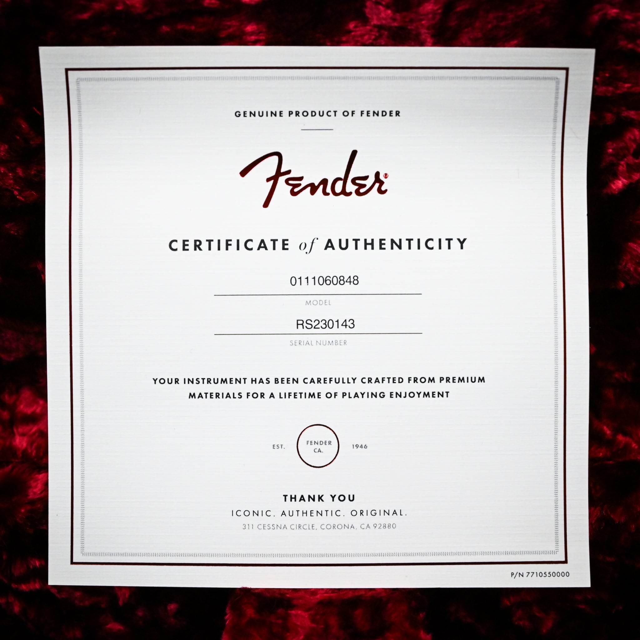 Fender Limited Edition Raphael Saadiq Telecaster - Dark Metallic Red (RS230143)