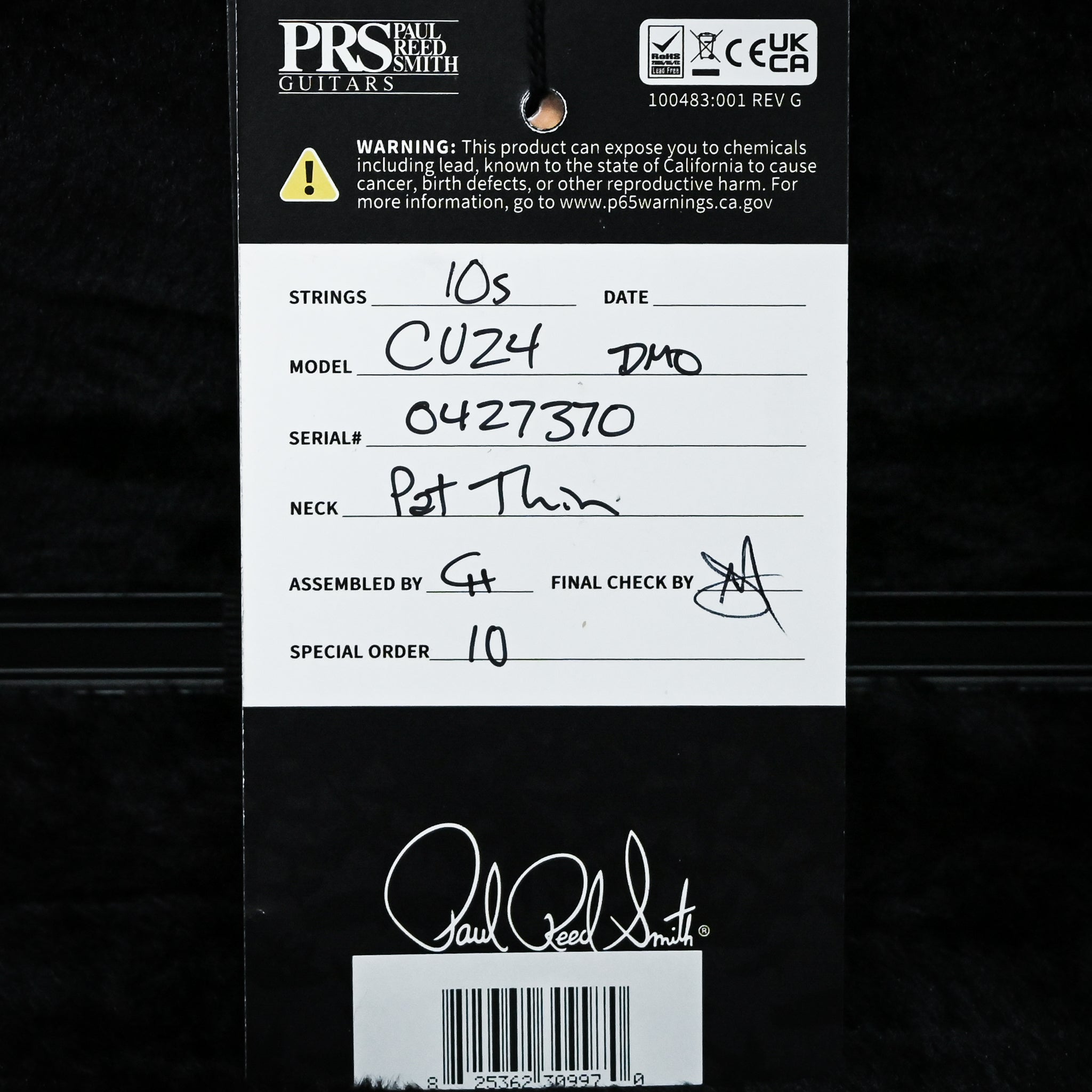PRS Custom 24 w/ 10-Top & DMO Pickups- Arctic Blue 2026 (0427370)