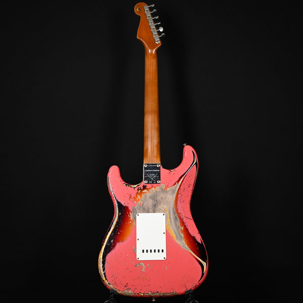 Fender Custom Shop Limited Edition 60/63 Stratocaster Super Heavy Relic- Super Faded Aged Fiesta Red/ 3 Color Sunburst 2025 (CZ585890)