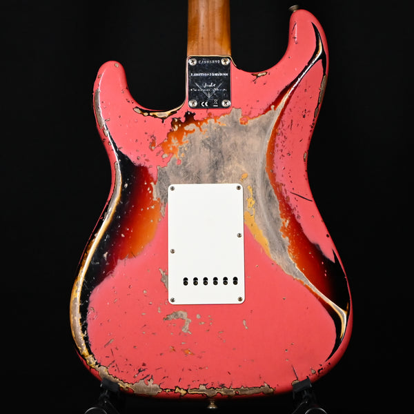 Fender Custom Shop Limited Edition 60/63 Stratocaster Super Heavy Relic- Super Faded Aged Fiesta Red/ 3 Color Sunburst 2025 (CZ585890)