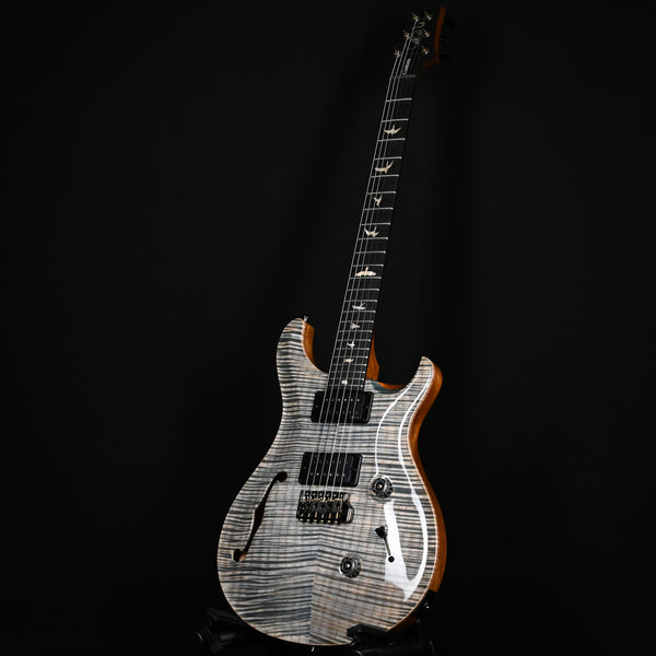 PRS Custom 24 Semi-Hollow w/ Artist Grade Flame Maple Top & Awabi Birds- Faded Indigo 2026 (0427420)