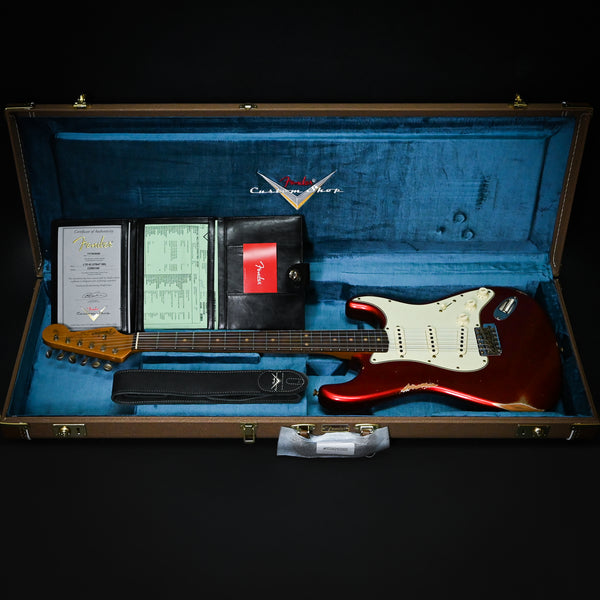 Fender Custom Shop Limited Edition '63 Stratocaster Relic- Aged Candy Apple Red 2024 (CZ583180)