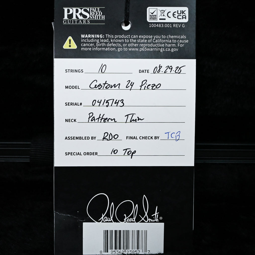 PRS Custom 24 Piezo w/ 10-Top & DMO Pickups Electric Guitar- Aurora Borealis 2026 (0415143)