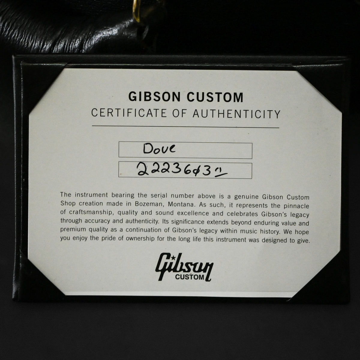 Gibson Custom Dove Anniversary Limited Edition- Cremona Burst 2026 (22236031)