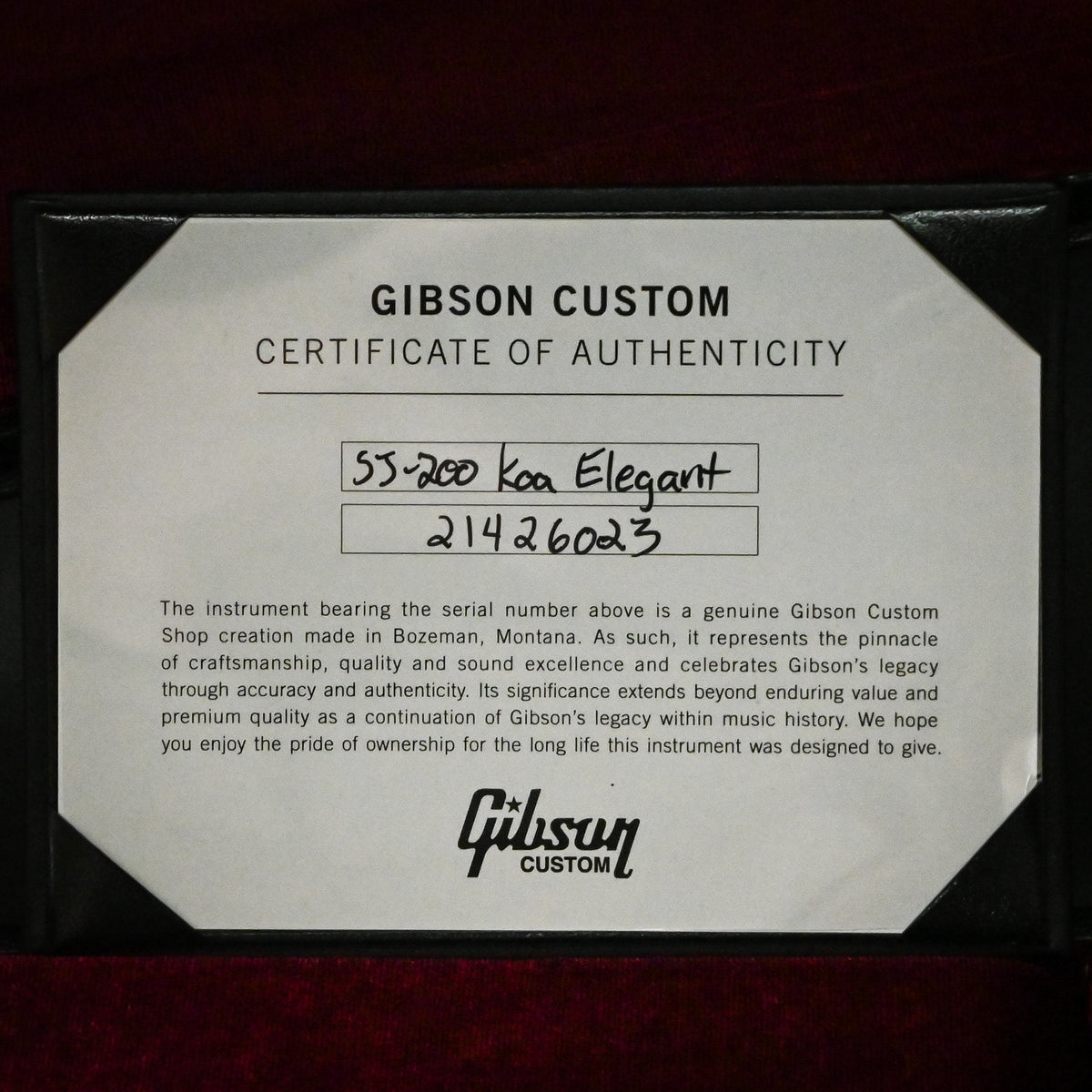 Gibson Custom SJ-200 Elegant Koa- Honey Burst 2026 (21426023)