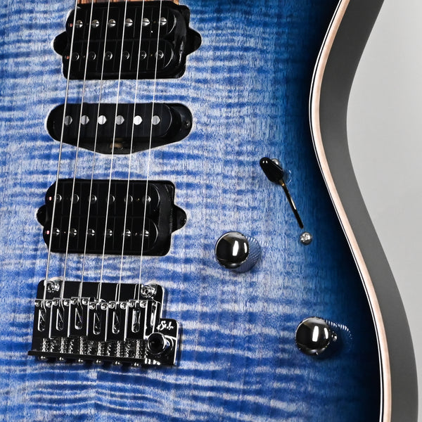 Suhr Modern Plus Electric Guitar- Faded Trans Whale Blue Burst 2026 (93362)