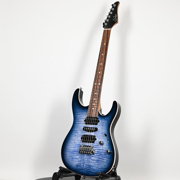 Suhr Modern Plus Electric Guitar- Faded Trans Whale Blue Burst 2026 (93362)