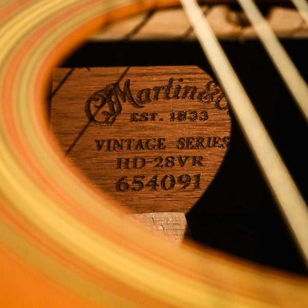Martin HD-28VR Vintage Series Sitka Spruce / Rosewood Dreadnought Natural 1997 (654091) Used – Very Good