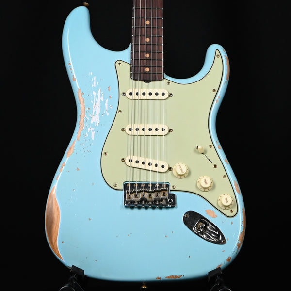 Fender Custom Shop '62 Stratocaster Heavy Relic- Aged Daphne Blue 2025 (CZ582576)