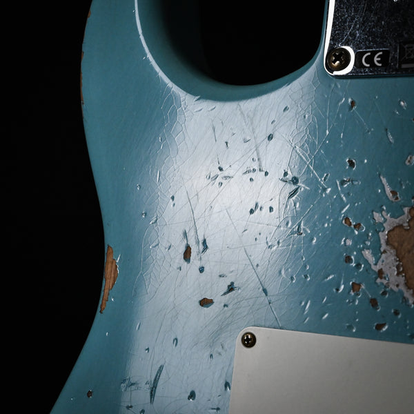 Fender Custom Shop '62 Stratocaster Heavy Relic- Aged Daphne Blue 2025 (CZ582576)
