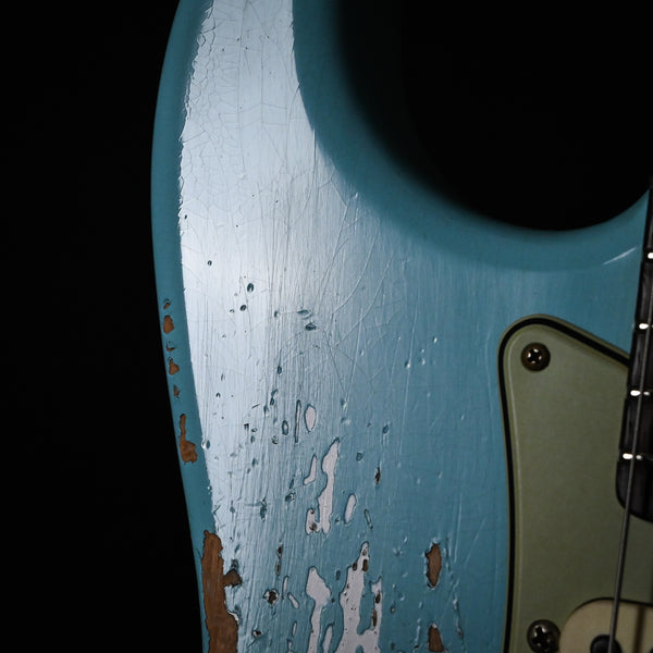 Fender Custom Shop '62 Stratocaster Heavy Relic- Aged Daphne Blue 2025 (CZ582576)