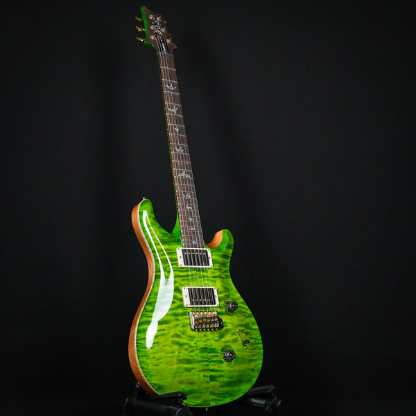 PRS Wood Library Custom 24 Fatback Quilt Maple 10 Top Stained Flame Maple Neck Brazilian Rosewood Eriza Verde 2023 (0359120 )