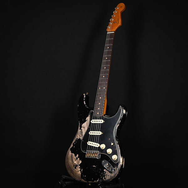 Fender Custom Shop Limited Edition Poblano Stratocaster Super Heavy Relic- Aged Black 2024 (CZ580079)