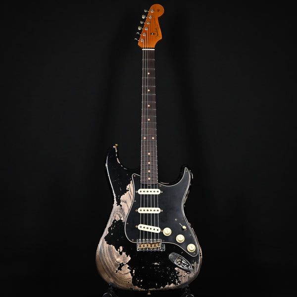 Fender Custom Shop Limited Edition Poblano Stratocaster Super Heavy Relic- Aged Black 2024 (CZ580079)