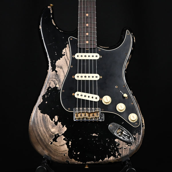 Fender Custom Shop Limited Edition Poblano Stratocaster Super Heavy Relic- Aged Black 2024 (CZ580079)