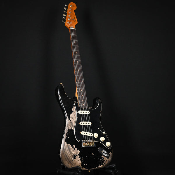 Fender Custom Shop Limited Edition Poblano Stratocaster Super Heavy Relic- Aged Black 2024 (CZ580079)