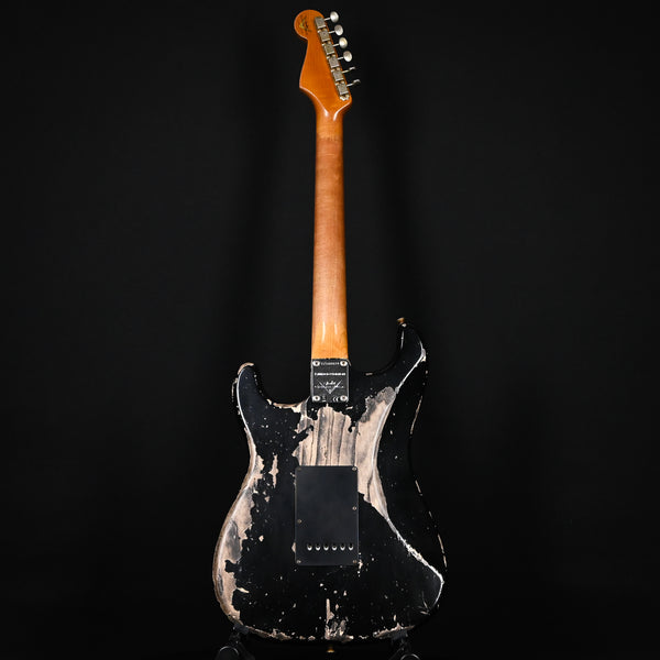 Fender Custom Shop Limited Edition Poblano Stratocaster Super Heavy Relic- Aged Black 2024 (CZ580079)