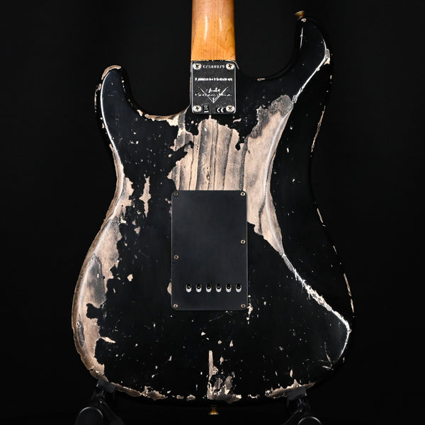 Fender Custom Shop Limited Edition Poblano Stratocaster Super Heavy Relic- Aged Black 2024 (CZ580079)