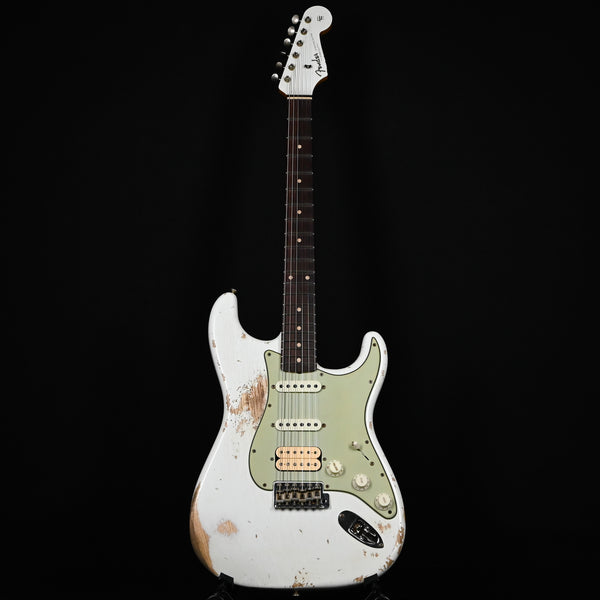 Fender Custom Shop '62 Stratocaster HSS w/ Painted Headcap, Heavy Relic- Olympic White 2026 (R146555)