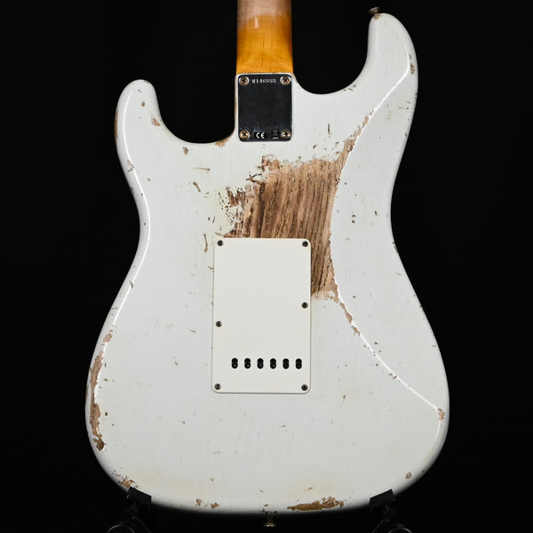 Fender Custom Shop '62 Stratocaster HSS w/ Painted Headcap, Heavy Relic- Olympic White 2026 (R146555)