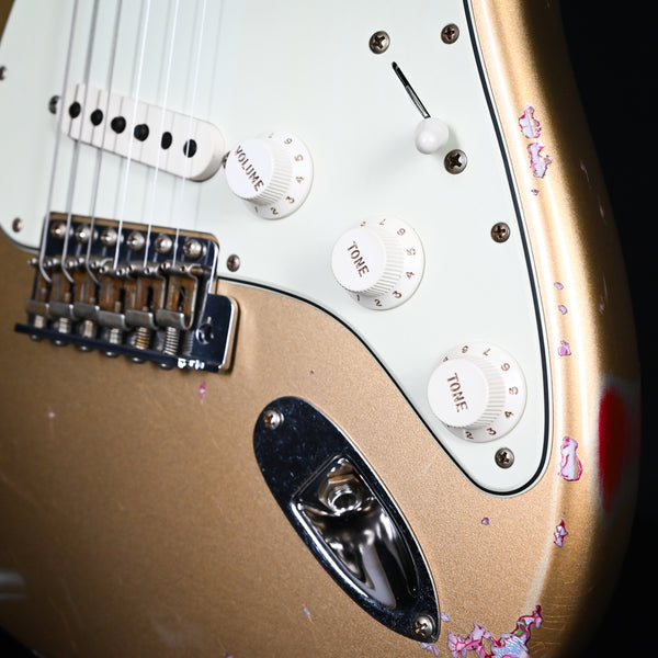 Fender Custom Shop 1962 Stratocaster Heavy Relic Aztec Gold/ Pink Paisley Josefina Hand Wound Pickups 2024 (R138188)