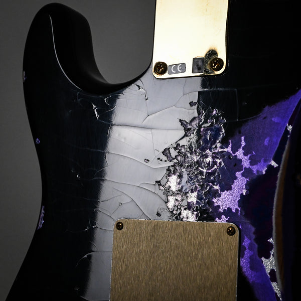 Fender Custom Shop 1962 Stratocaster w/ Gold Hardware & Josefina Handwound Pickups, Heavy Relic- Black/ Purple Paisley 2025 (R139391)