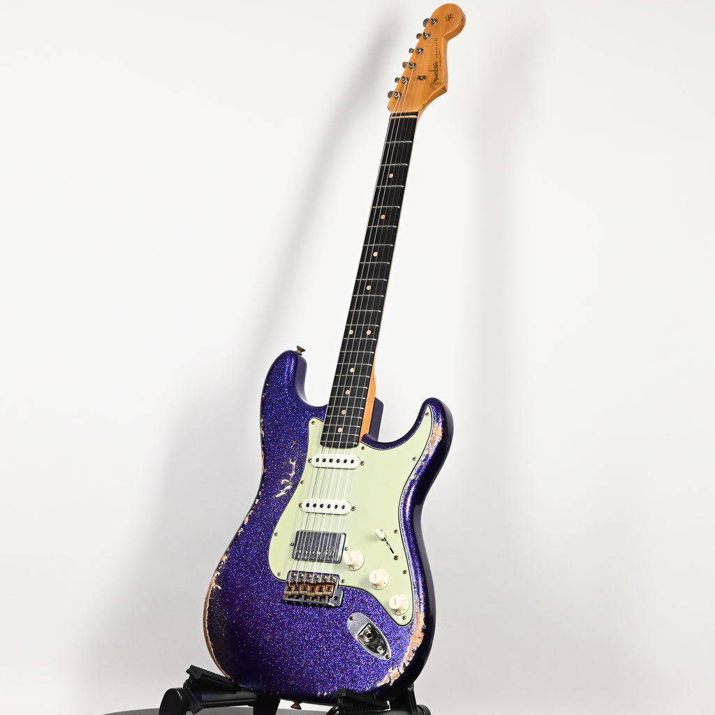 Fender Custom Shop '62 Stratocaster HSS w/ Alder Body, Heavy Relic- Purple Sparkle 2026 (R152348)
