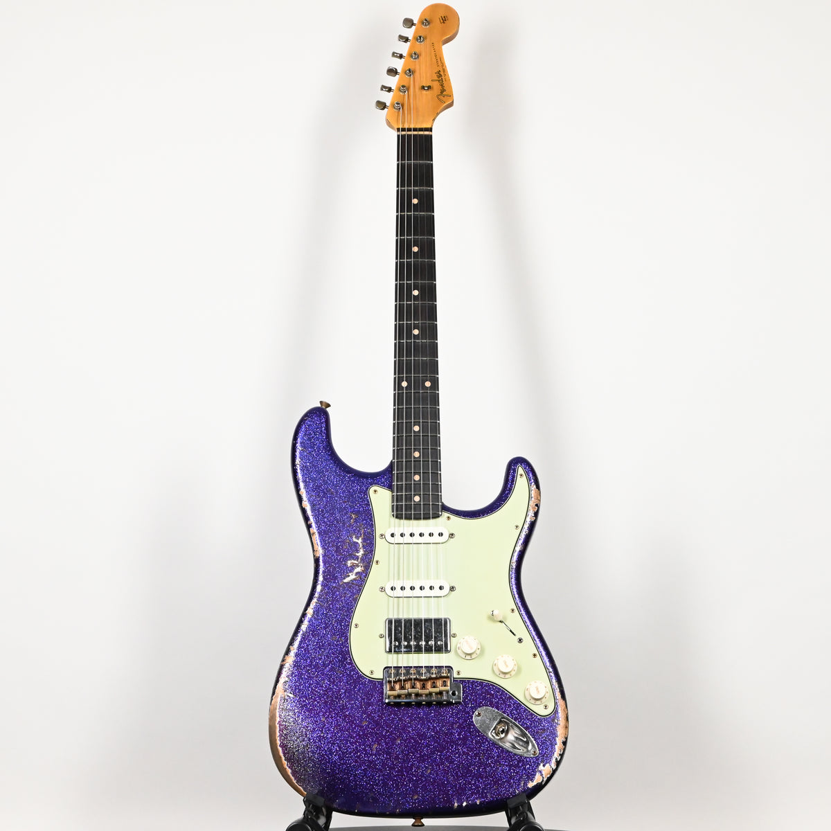 Fender Custom Shop '62 Stratocaster HSS w/ Alder Body, Heavy Relic- Purple Sparkle 2026 (R152348)