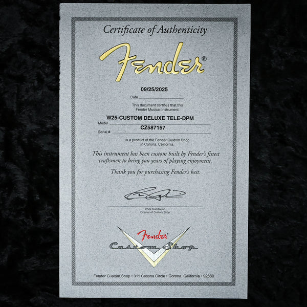 Fender Custom Shop Limited Edition Custom Deluxe Telecaster NOS- Deep Purple Metallic 2025 (CZ587157)