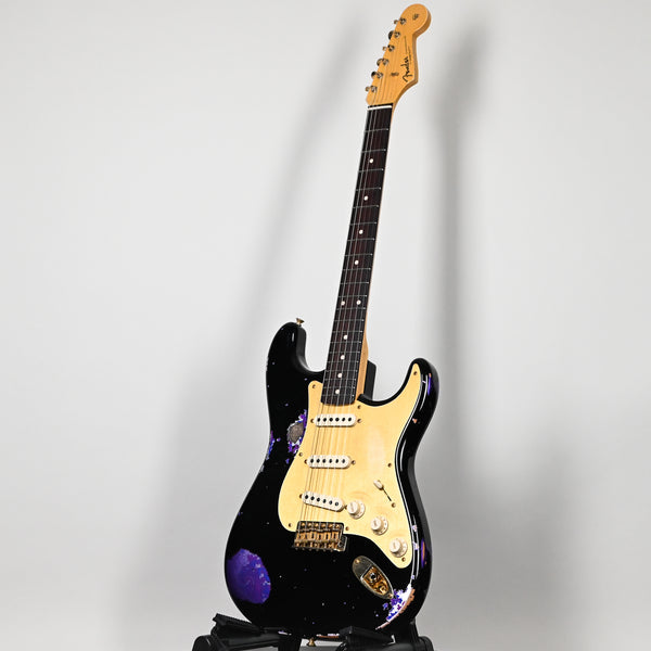 Fender Custom Shop 1962 Stratocaster w/ Gold Hardware & Josefina Handwound Pickups, Heavy Relic- Black/ Purple Paisley 2025 (R139564)