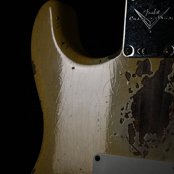 Fender Custom Shop '61 Stratocaster Heavy Relic- Aged Vintage White/ 3 Color Sunburst 2025 (CZ582221)