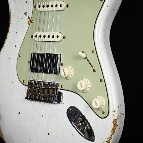 Fender Custom Shop '62 Stratocaster HSS Heavy Relic- Olympic White 2026 (R148599)