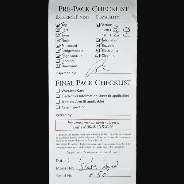 2010 Gibson Custom Slash 