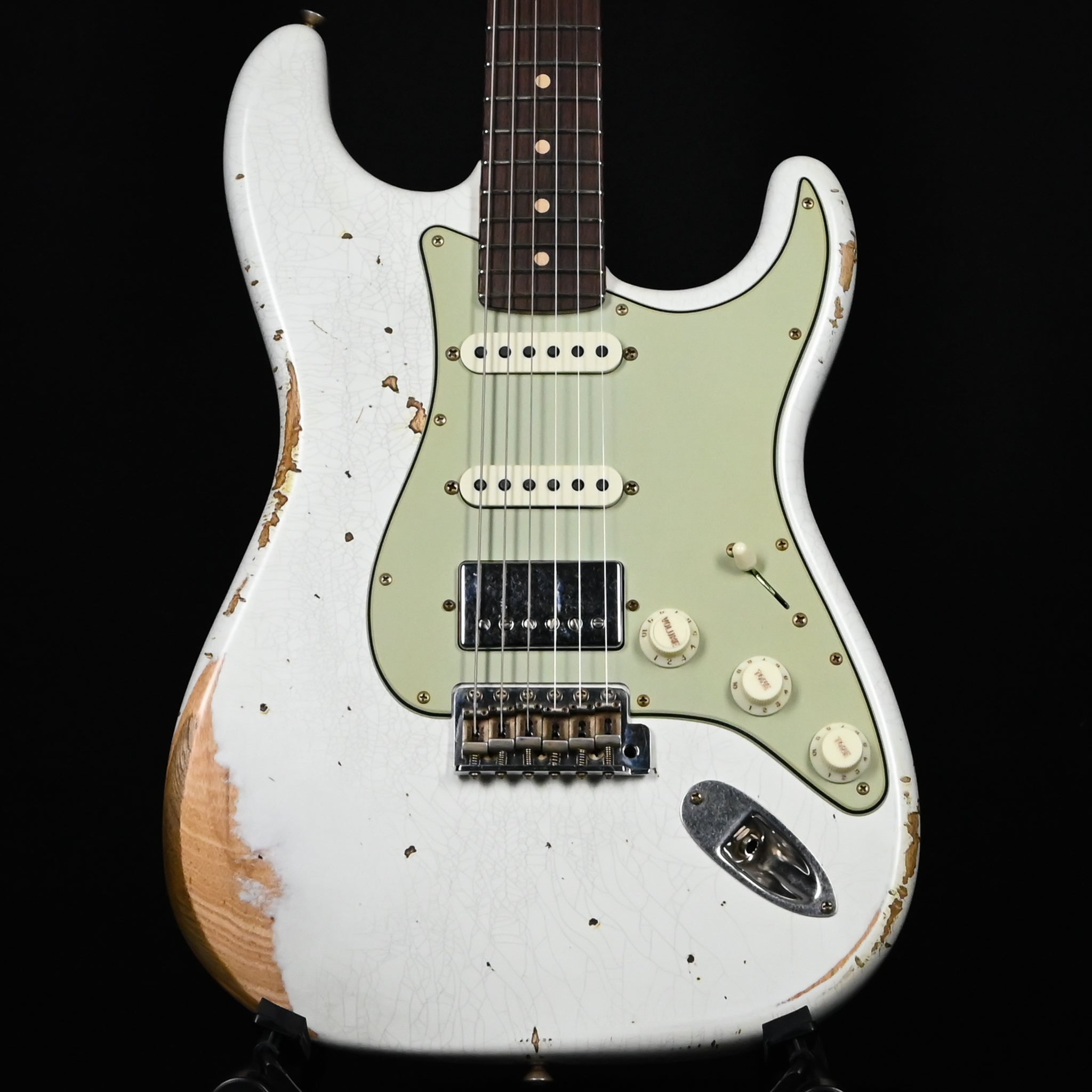 Fender Custom Shop '62 Stratocaster HSS Heavy Relic- Olympic White 2026 (R148599)