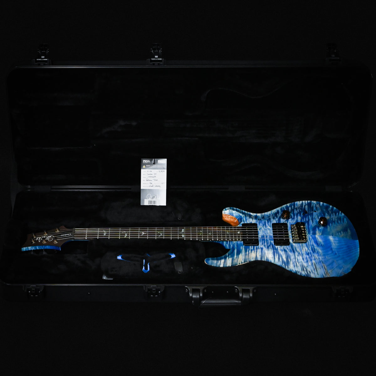 PRS Custom 24 Wood Library w/ Brazilian Rosewood, & DMO Pickups- Faded Blue Jean (Natural Back) 2026 (0434659)