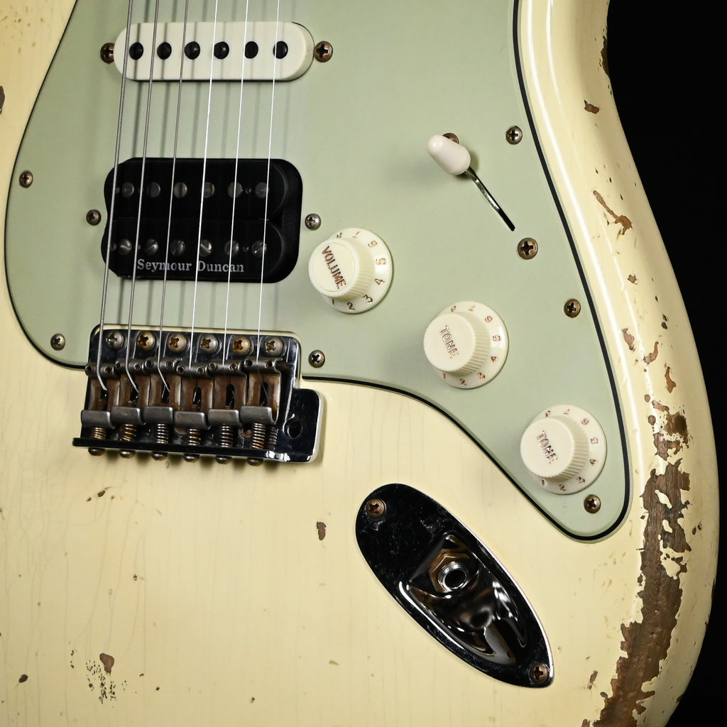 Fender Custom Shop '62 Stratocaster HSS w/ Alder Body, Heavy Relic- Vintage White 2026 (R150481)