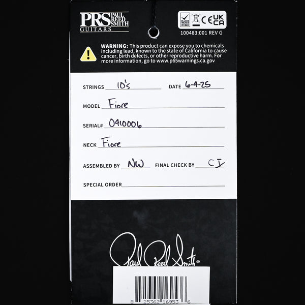 PRS Fiore Mark Lettieri Signature Electric Guitar- Larkspur 2025 (0410006)