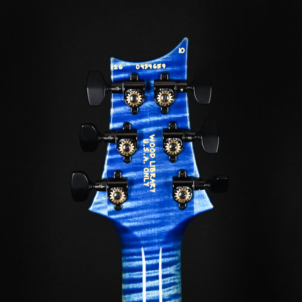 PRS Custom 24 Wood Library w/ Brazilian Rosewood, & DMO Pickups- Faded Blue Jean (Natural Back) 2026 (0434659)