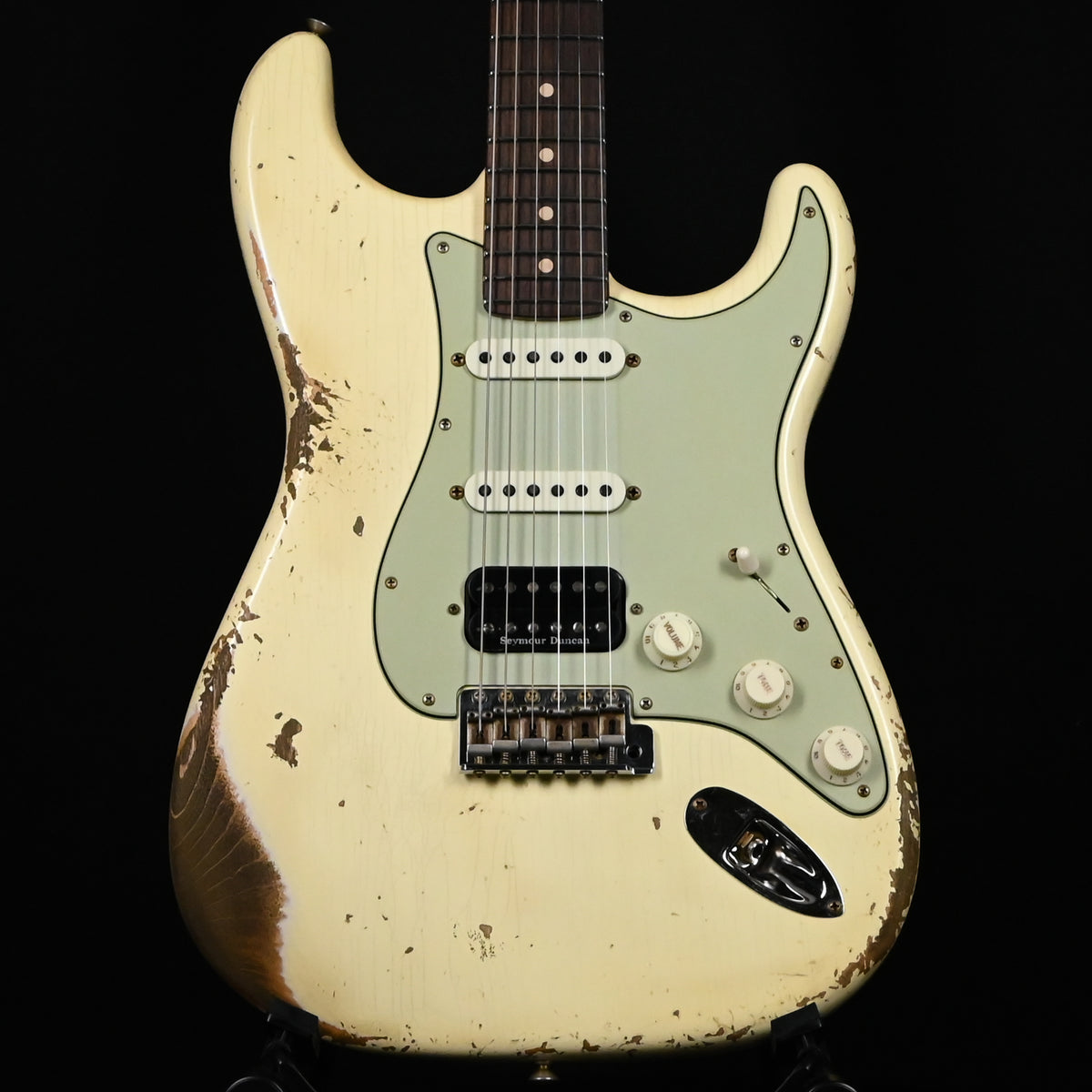 Fender Custom Shop '62 Stratocaster HSS w/ Alder Body, Heavy Relic- Vintage White 2026 (R150481)