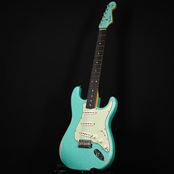 Fender Custom Shop Limited Edition 1960 Stratocaster Relic- Aged Sea Foam Green Sparkle 2025 (CZ585318)