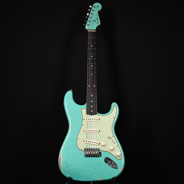 Fender Custom Shop Limited Edition 1960 Stratocaster Relic- Aged Sea Foam Green Sparkle 2025 (CZ585318)