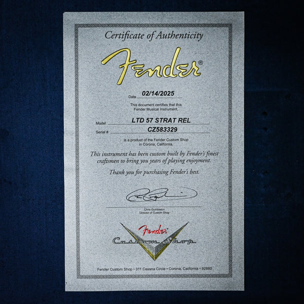 Fender Custom Shop Limited Edition '57 Stratocaster Relic- Wide Fade 2 Color Sunburst 2025 (CZ583329)