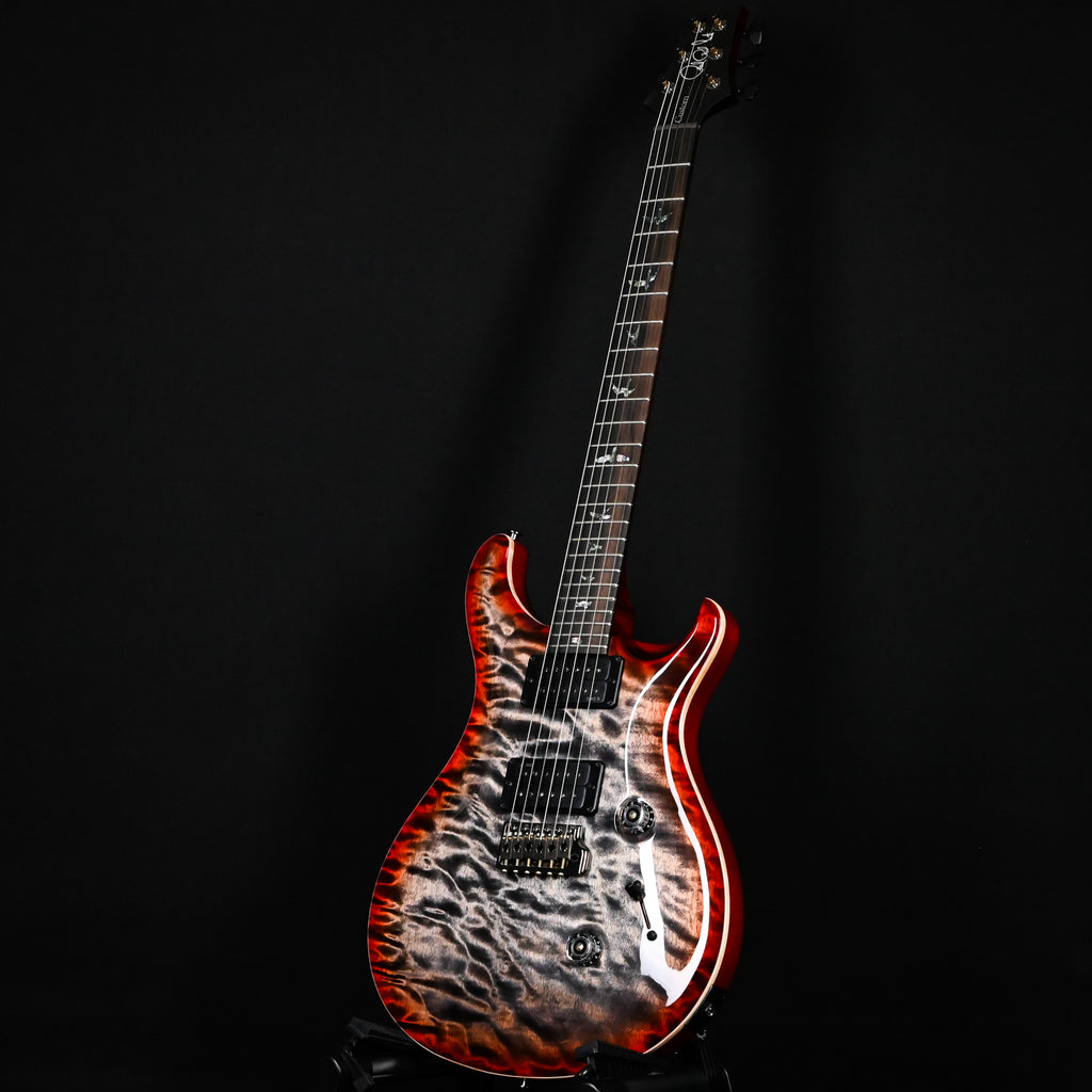 PRS Custom 24 Wood Library w/ 1-Piece Quilt 10-Top, Brazilian Rosewood, & DMO Pickups- Charcoal Cherry Burst 2026 (0434660)