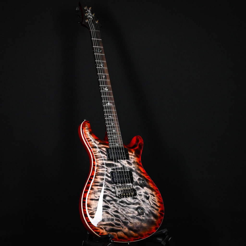 PRS Custom 24 Wood Library w/ 1-Piece Quilt 10-Top, Brazilian Rosewood, & DMO Pickups- Charcoal Cherry Burst 2026 (0434660)
