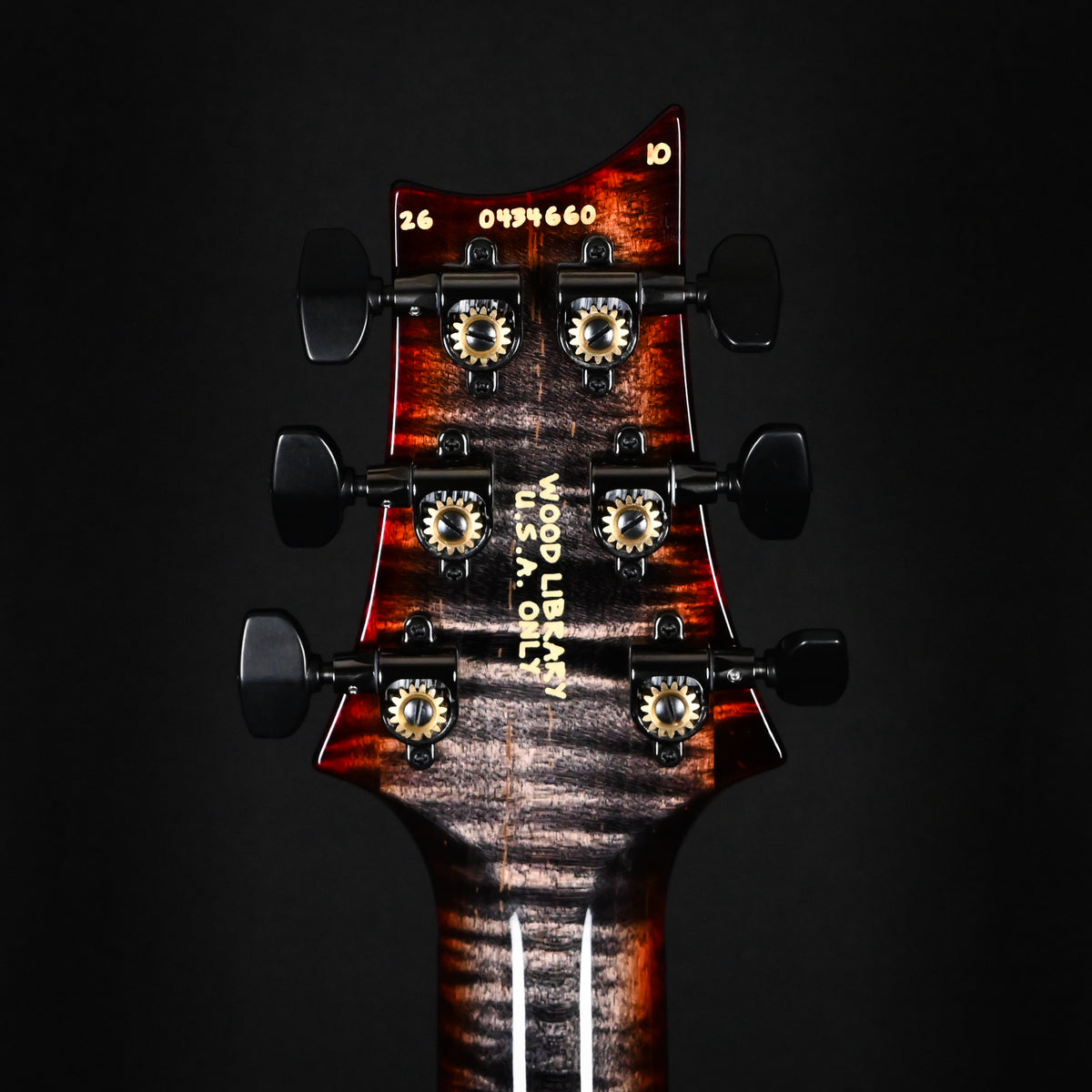 PRS Custom 24 Wood Library w/ 1-Piece Quilt 10-Top, Brazilian Rosewood, & DMO Pickups- Charcoal Cherry Burst 2026 (0434660)