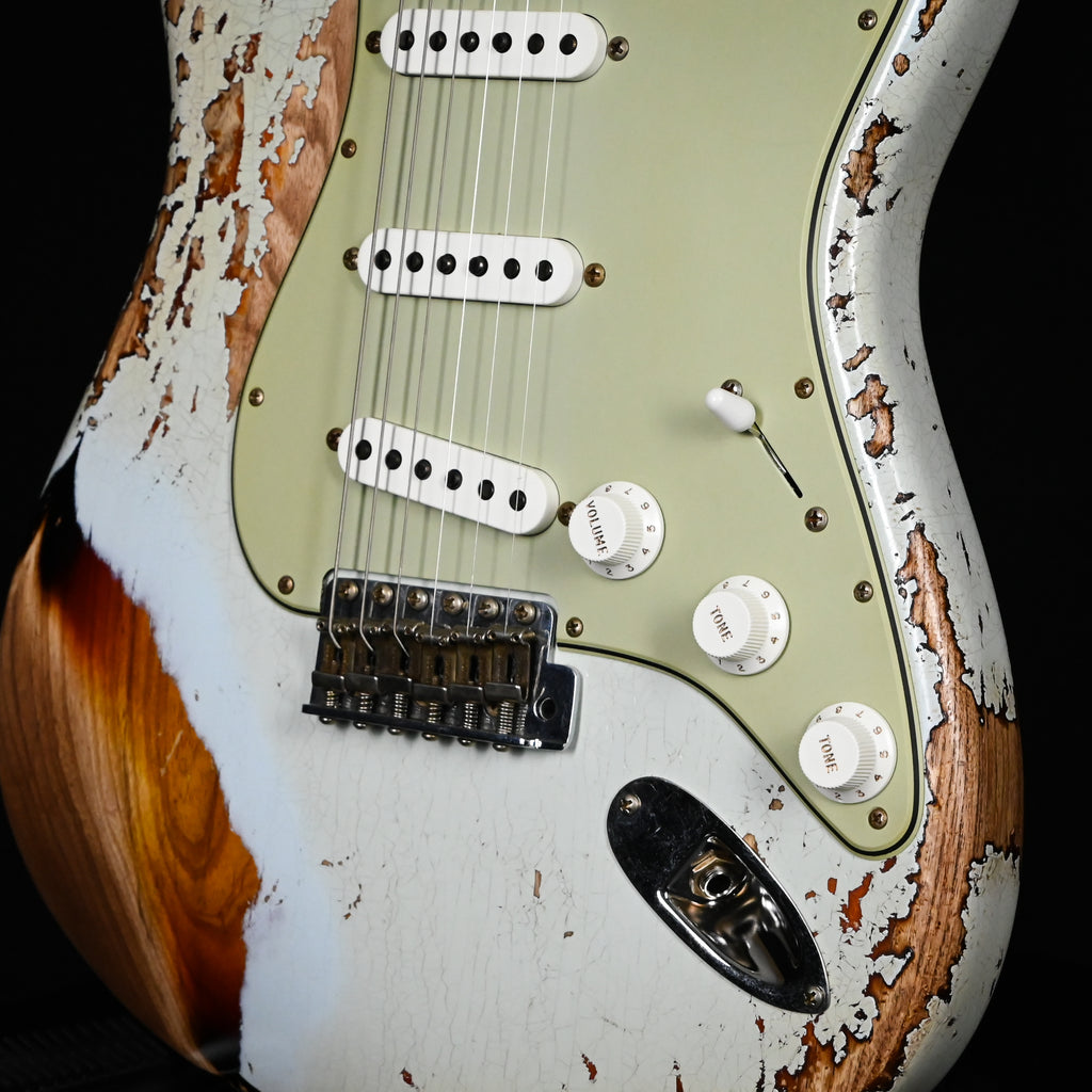 Fender Custom Shop '61 Stratocaster Super Heavy Relic- Super Faded Aged Sonic Blue / 3 Color Sunburst 2025 (CZ586959)