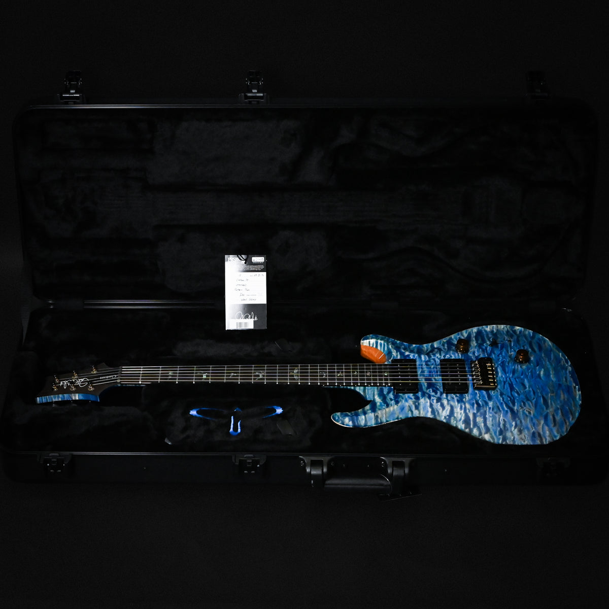 PRS Custom 24 Wood Library w/ Brazilian Rosewood, & DMO Pickups- Faded Blue Jean (Natural Back) 2026 (0434662)