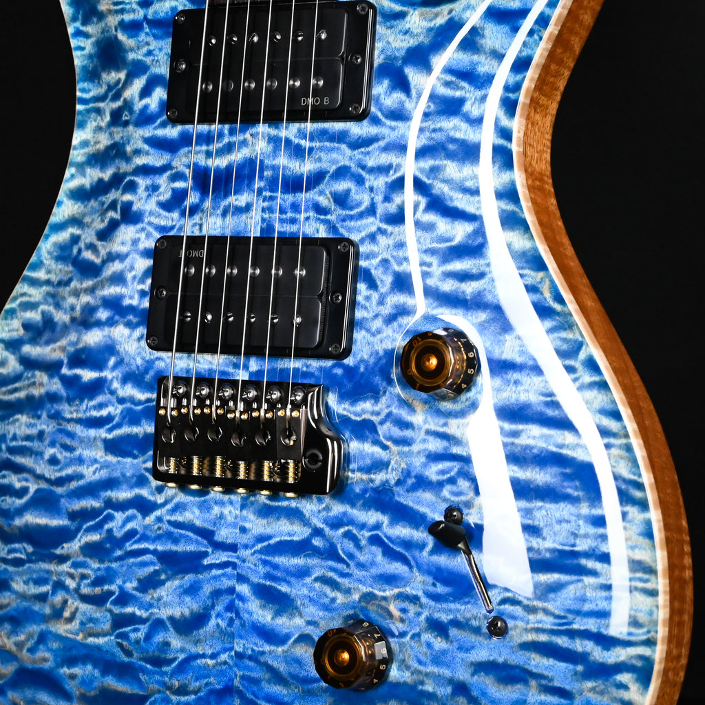 PRS Custom 24 Wood Library w/ Brazilian Rosewood, & DMO Pickups- Faded Blue Jean (Natural Back) 2026 (0434662)