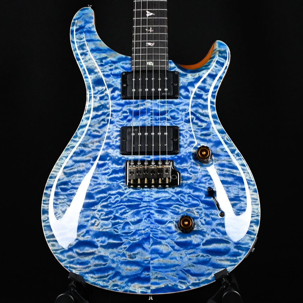 PRS Custom 24 Wood Library w/ Brazilian Rosewood, & DMO Pickups- Faded Blue Jean (Natural Back) 2026 (0434662)
