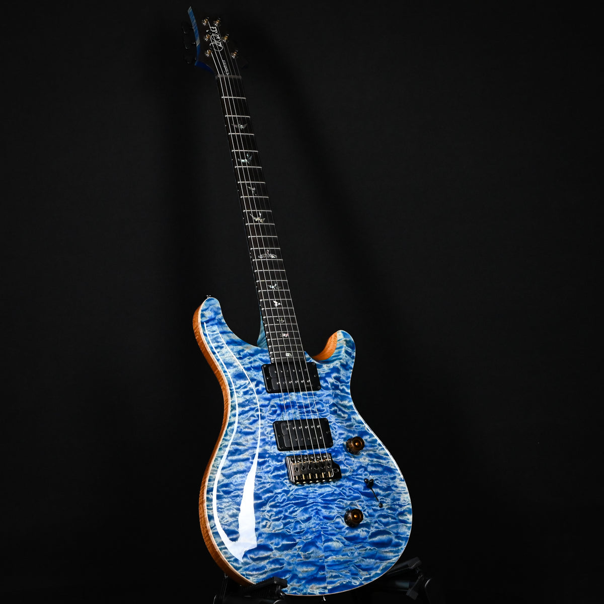 PRS Custom 24 Wood Library w/ Brazilian Rosewood, & DMO Pickups- Faded Blue Jean (Natural Back) 2026 (0434662)